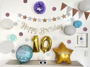 100円ショップでそろえる！バースデーデコレーション！主役もお部屋もかわいく飾っちゃおう！